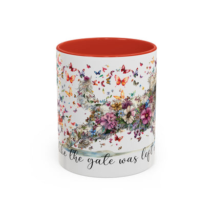 Golden Doodle #2 "Live like the gate was left open" Accent Mugs, 11oz