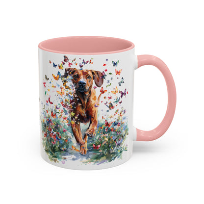 Rhodesian Ridgeback #2 Personalized Accent Mugs, 11oz