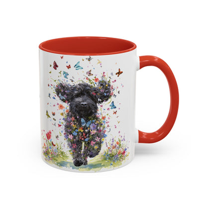 Labradoodle #5 Personalized Accent Mugs, 11oz