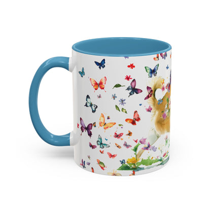 Wheaten Buhund Personalized Accent Mugs, 11oz