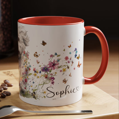 Cotton de Tulear Personalized Accent Mugs, 11oz