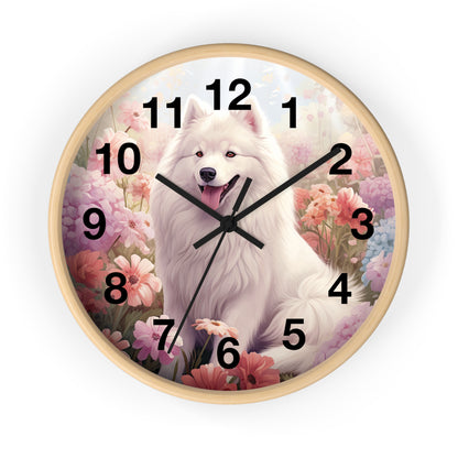 Samoyed Wall Clock 10"