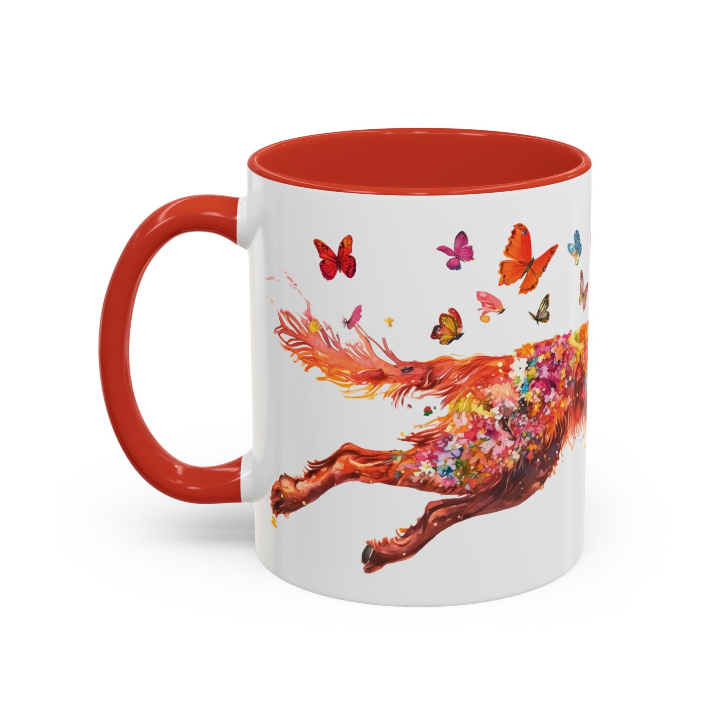Irish Setter Personalized Accent Mugs, 11oz
