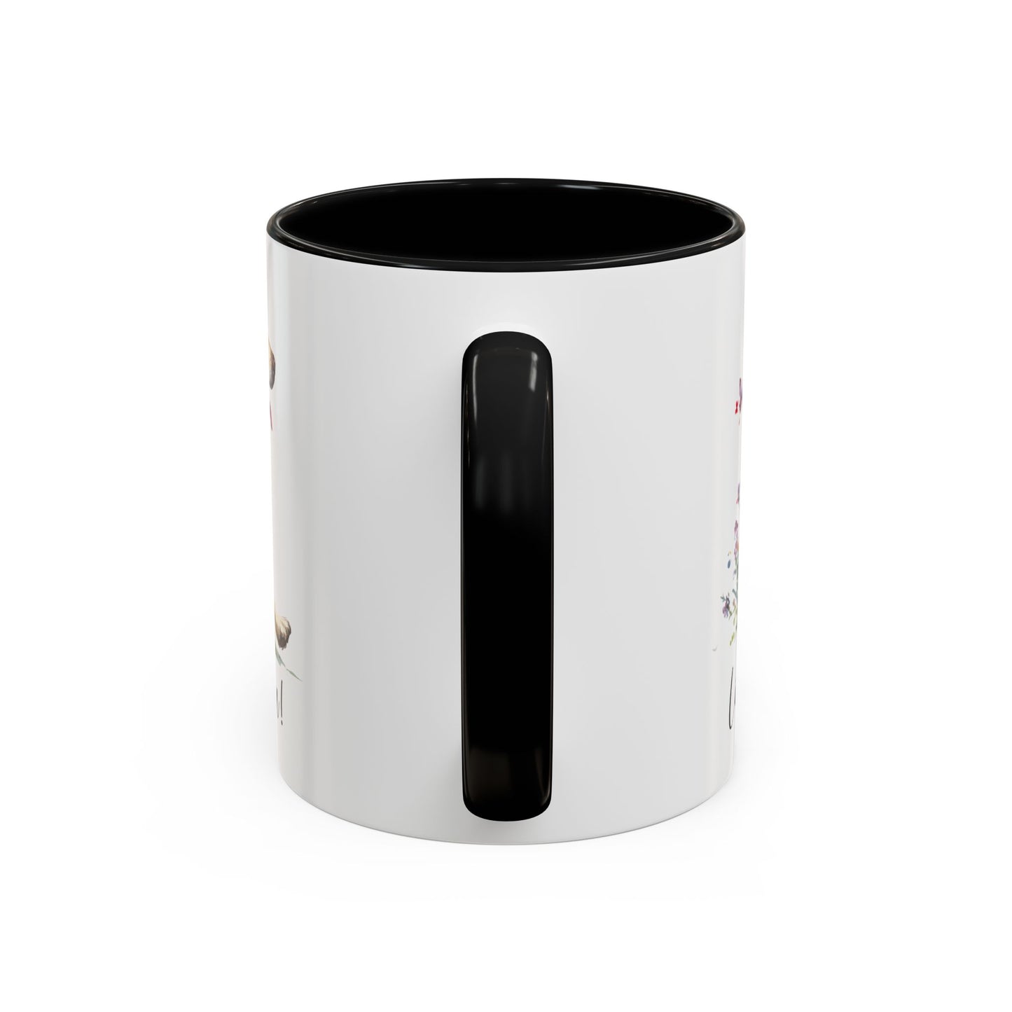 Cream Golden Retriever “Live like the gate was left open" Accent Mugs, 11oz