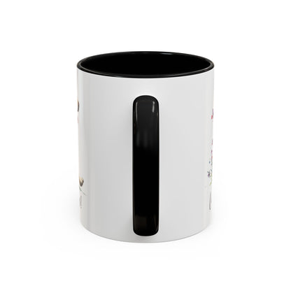 Cream Golden Retriever “Live like the gate was left open" Accent Mugs, 11oz