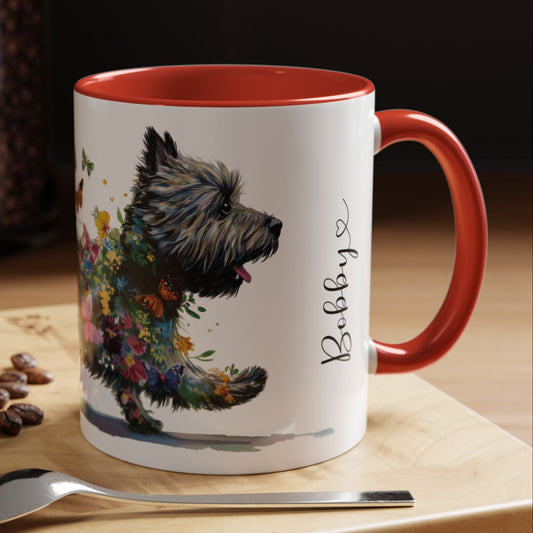 Cairn Terrier #2 Personalized Accent Mugs, 11oz
