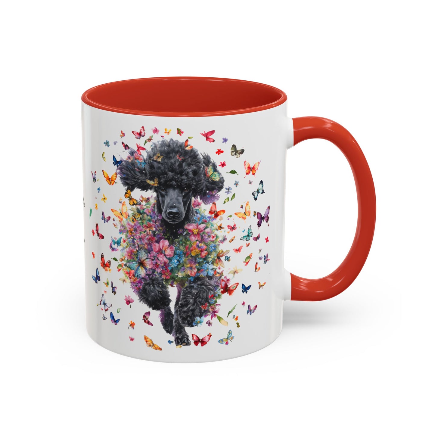 Poodle #5 Personalized Accent Mugs, 11oz