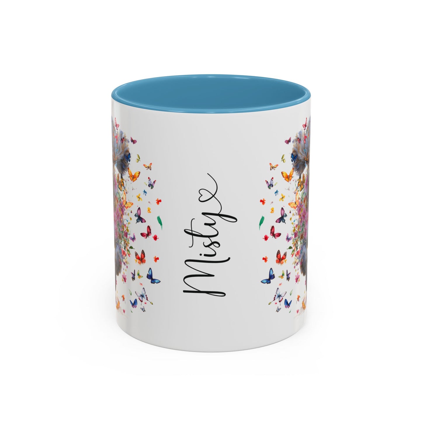 Poodle #6 Personalized Accent Mugs, 11oz