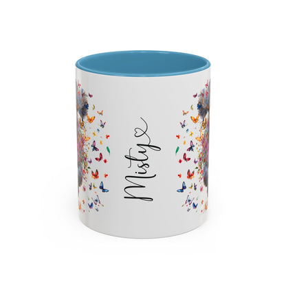 Poodle #6 Personalized Accent Mugs, 11oz