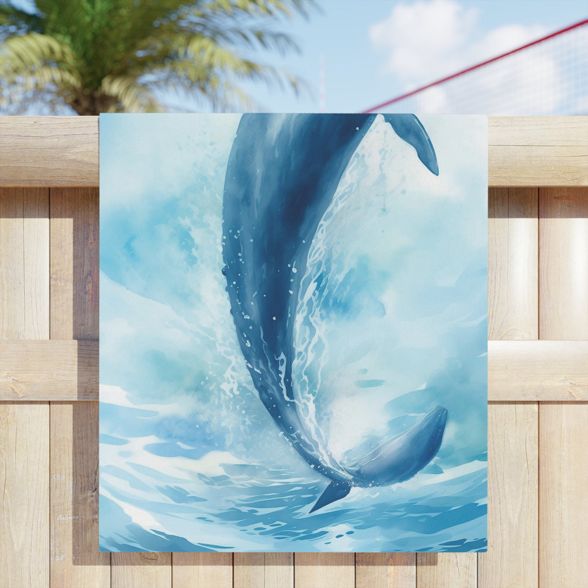 Whale #2 Personalised Beach Towels