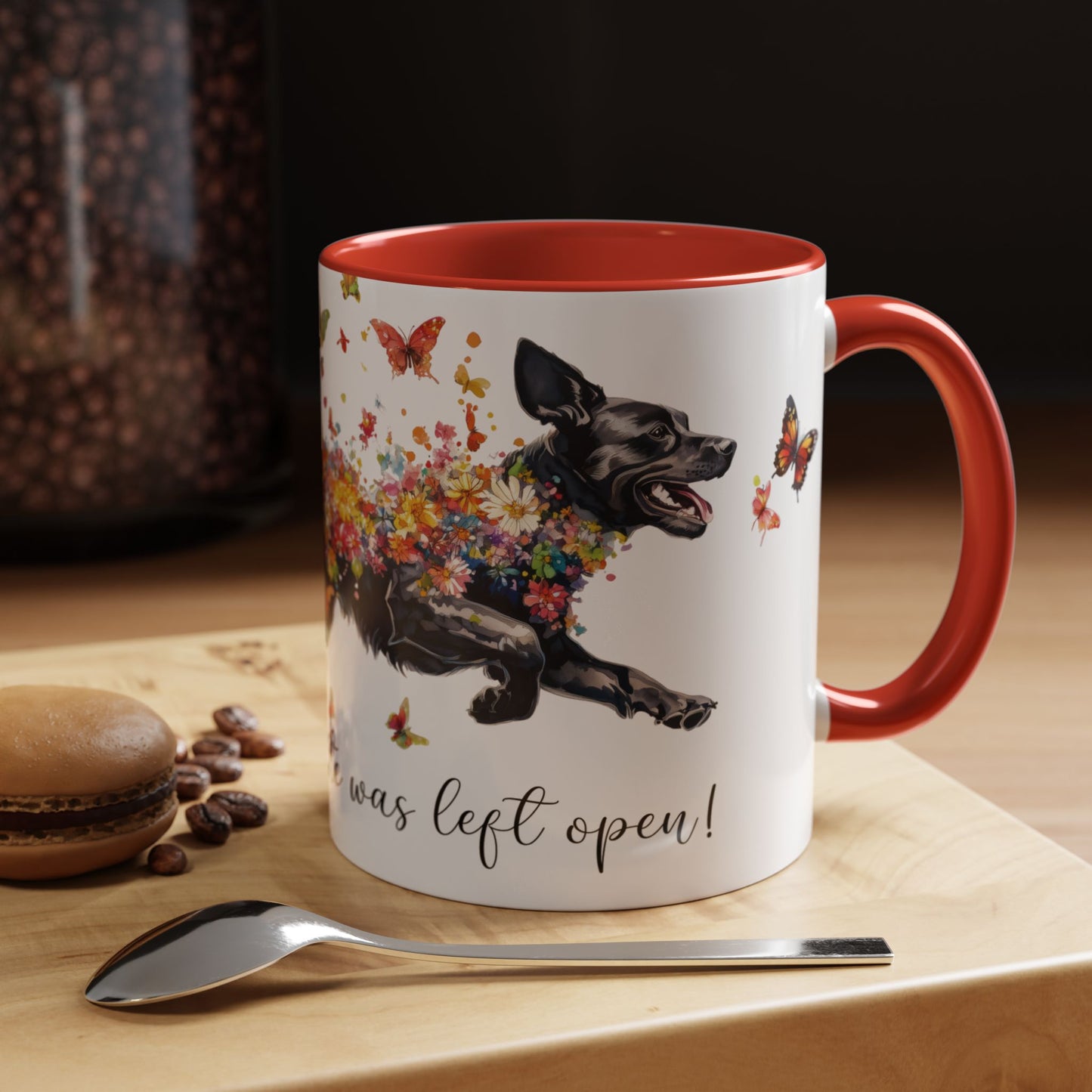 Labrador #3 “Live like the gate was left open" Accent Mugs, 11oz