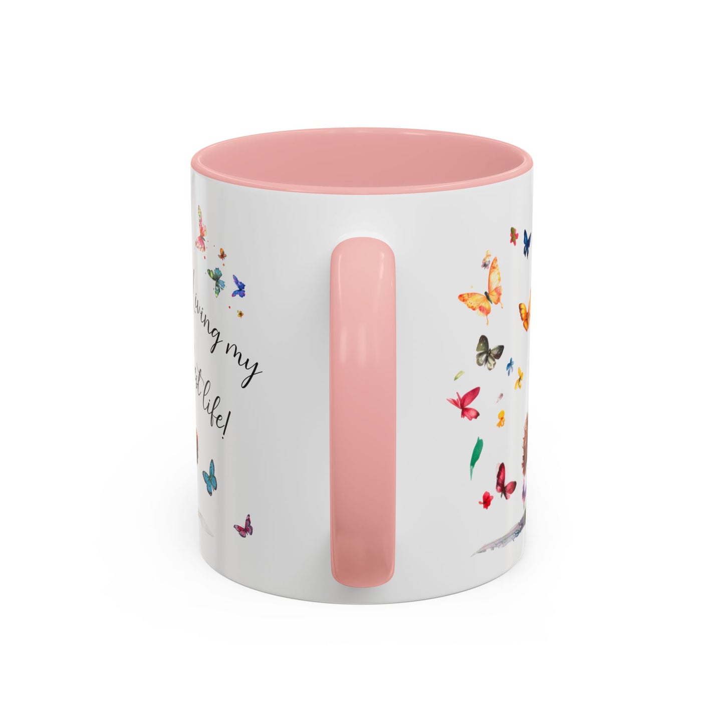 Cockapoo/Cavapoo/Cavoodle #2 Living my best life, Accent Mugs, 11oz