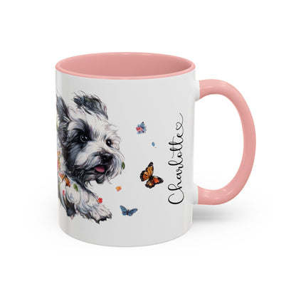 Coton De Tulear Personalized Accent Mugs, 11oz