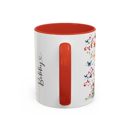 Labradoodle #2 Personalized Accent Mugs, 11oz