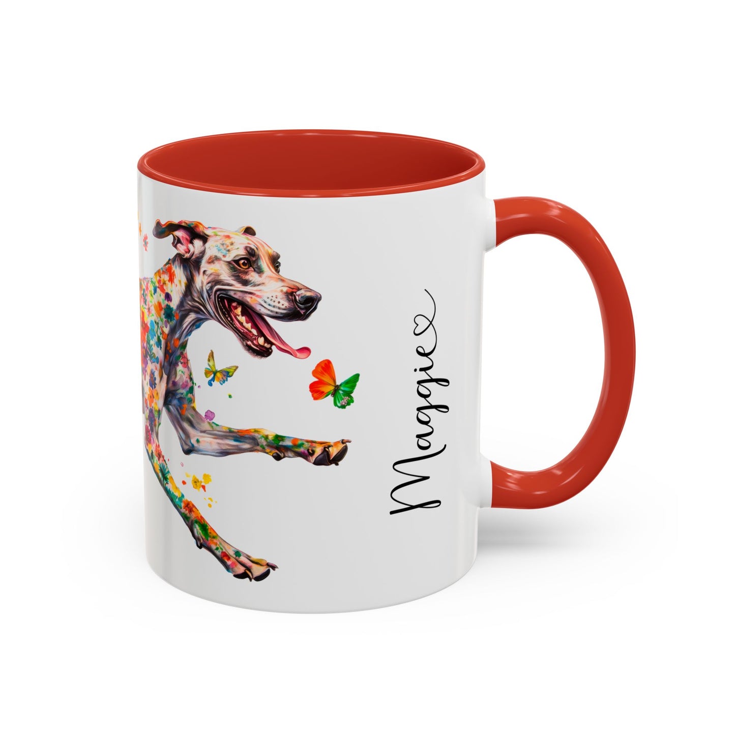 Great Dane #2 Personalized Colorful Accent Mugs, 11oz