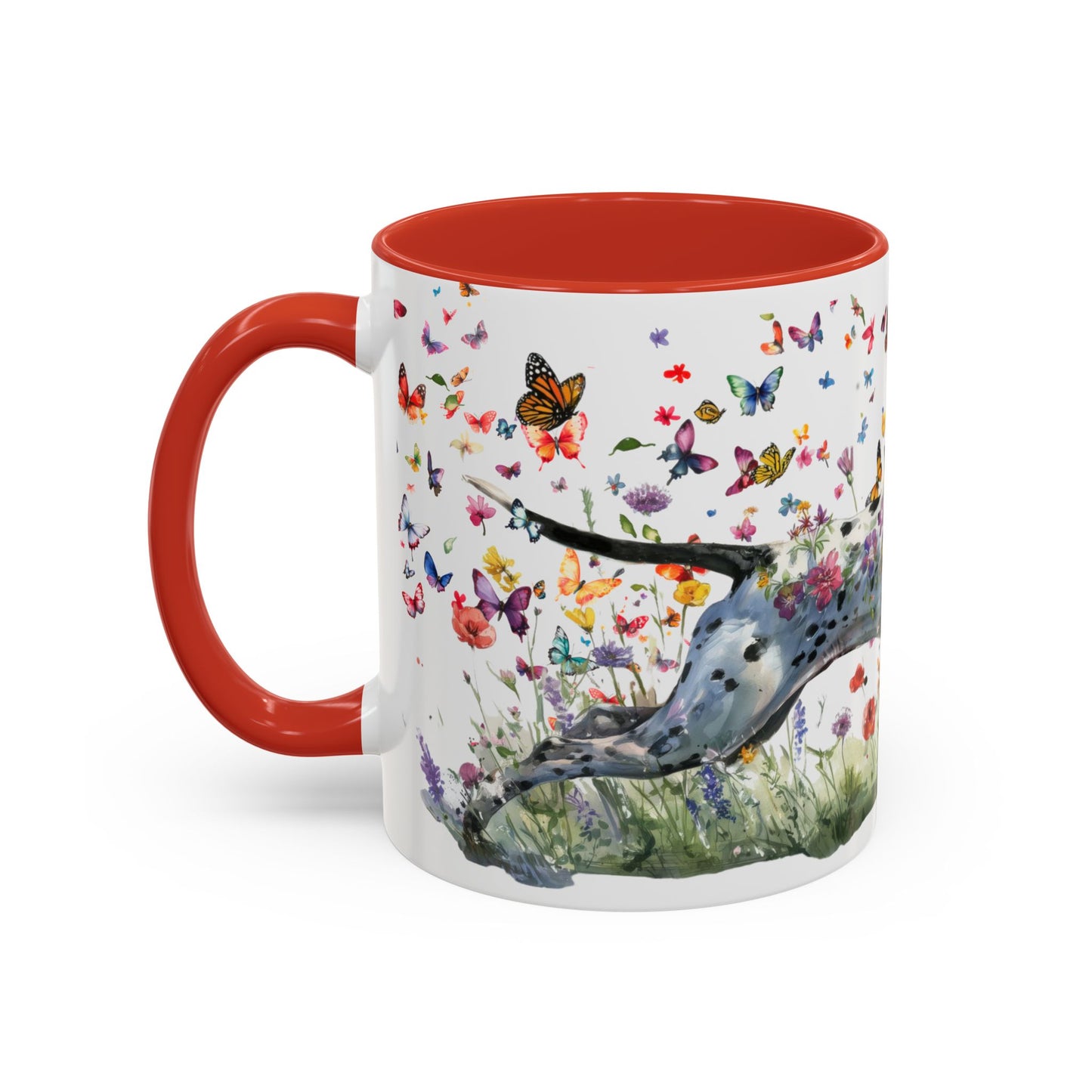 English Pointer #1  Personalized Accent Mugs, 11oz