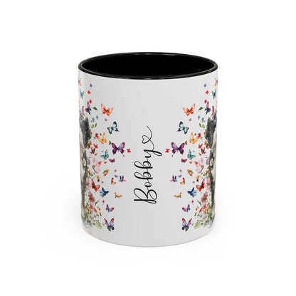 Bernedoodle #2 Personalized Accent Mugs, 11oz
