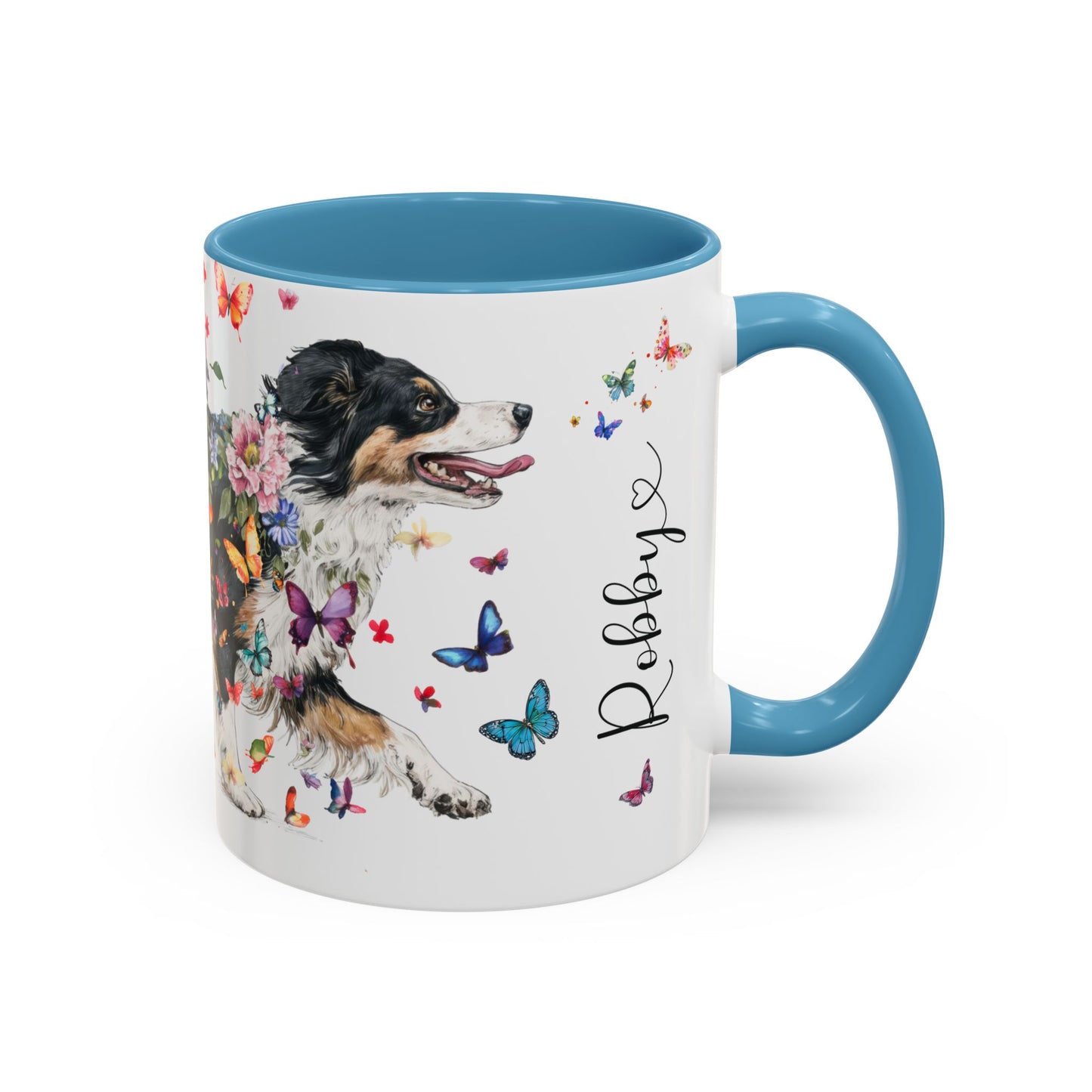 Australian Shepherd NBT #4 Personalized Accent Mugs, 11oz