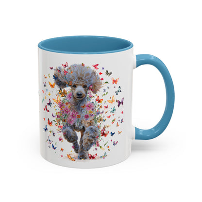 Poodle #6 Personalized Accent Mugs, 11oz
