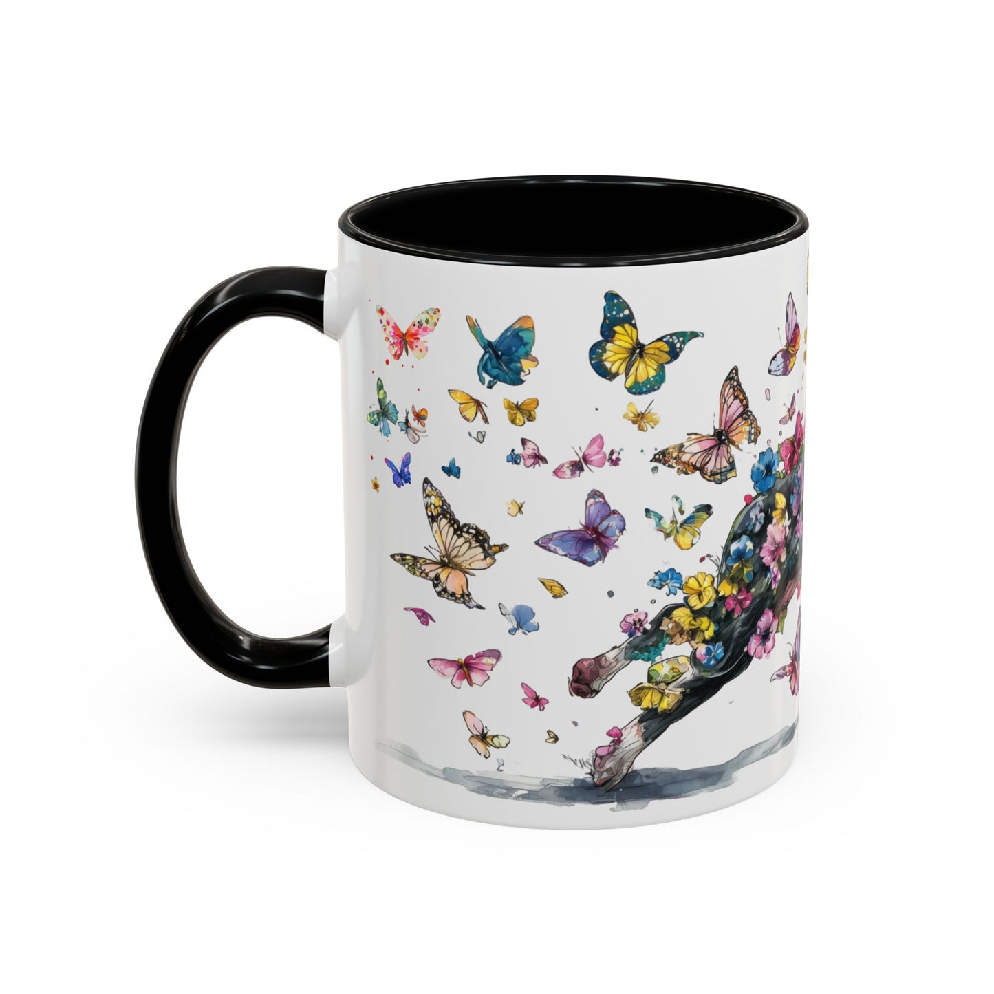 Boston Terrier #2 Personalized Accent Mugs, 11oz