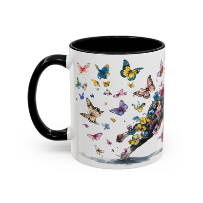Boston Terrier #2 Personalized Accent Mugs, 11oz
