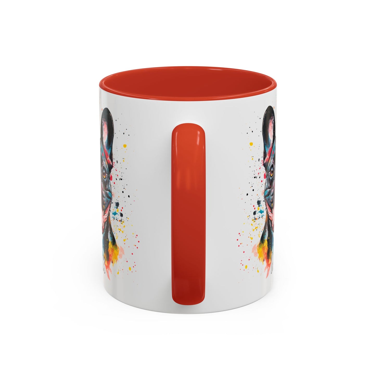 French Bulldog #1 Colourful Personalized Accent Mugs, 11oz