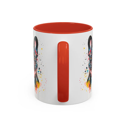 French Bulldog #1 Colourful Personalized Accent Mugs, 11oz