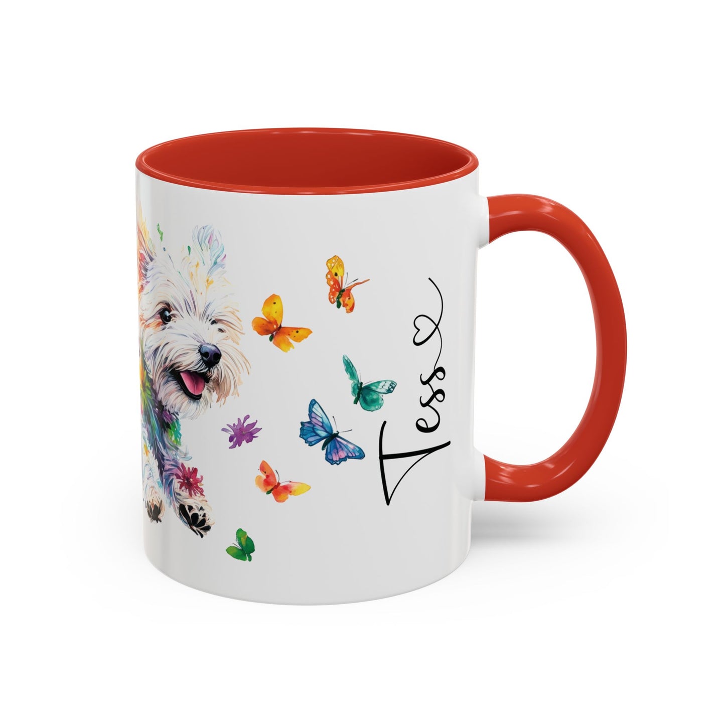 West Highland Terrier Personalized Accent Mugs, 11oz
