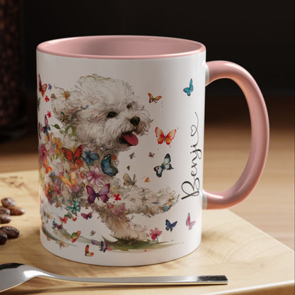 Bichon Frise #2 Personalized colourful Mugs, 11oz