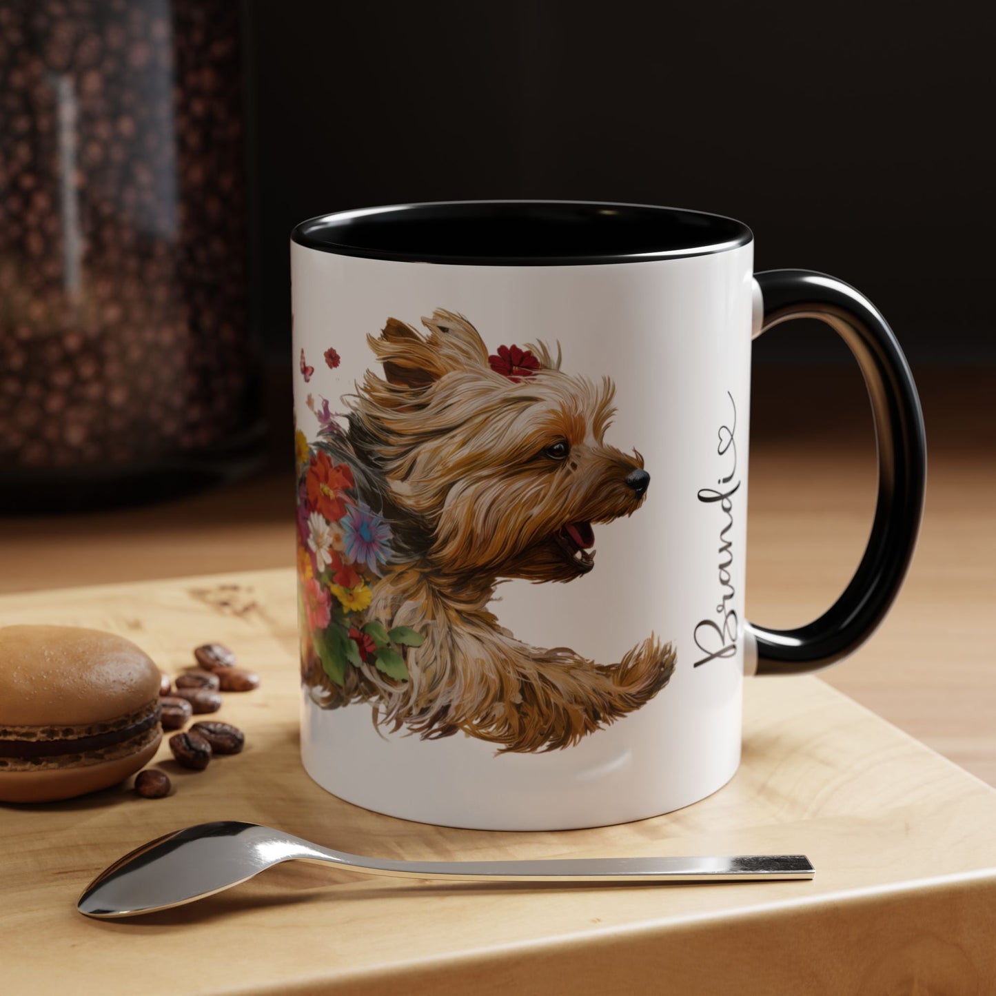 Silky Terrier Personalized Accent Mugs, 11oz