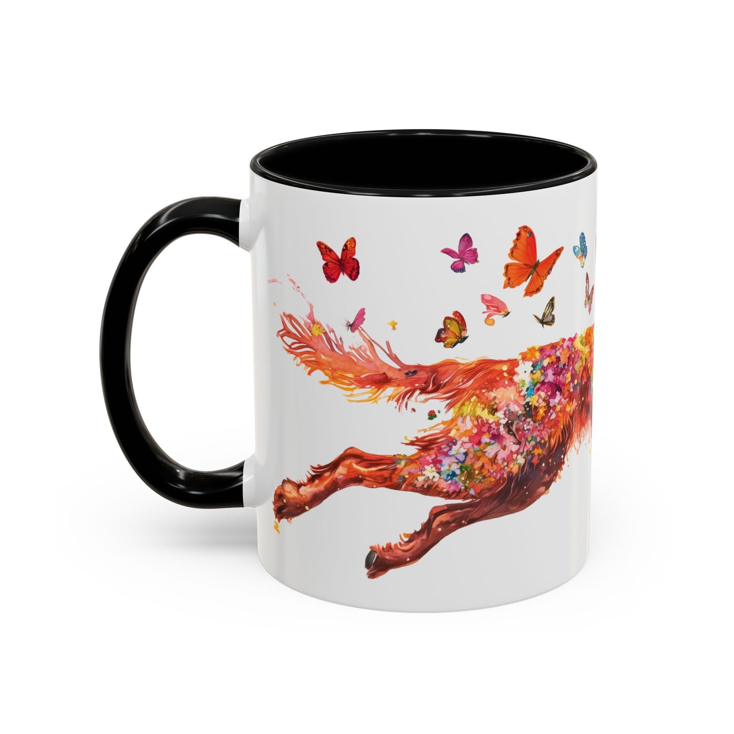 Irish Setter Personalized Accent Mugs, 11oz