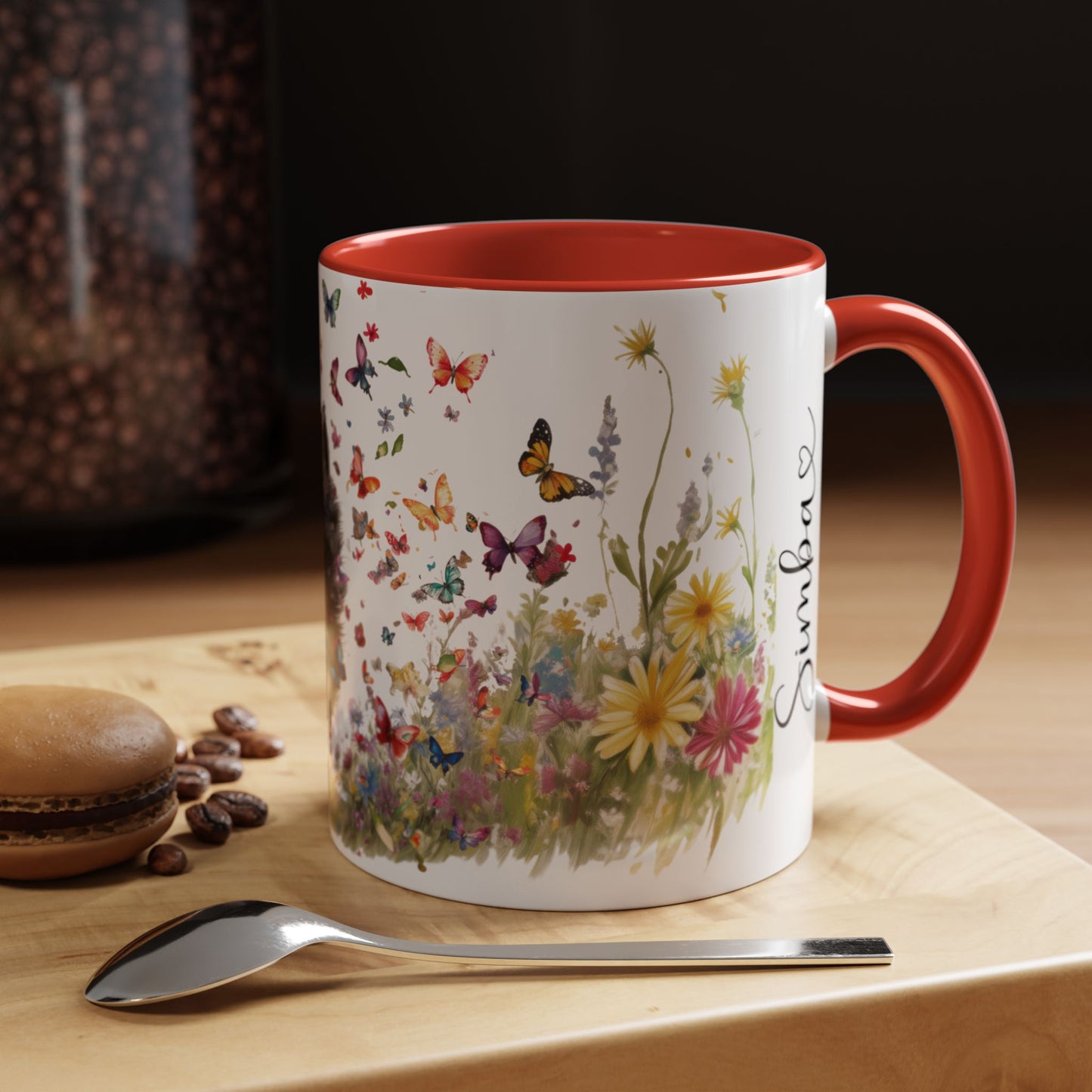 Schipperke #2 Personalized Accent Mugs, 11oz