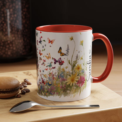 Schipperke #2 Personalized Accent Mugs, 11oz