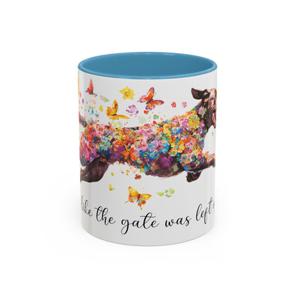 Labrador #1 “Live like the gate was left open" Accent Mugs, 11oz