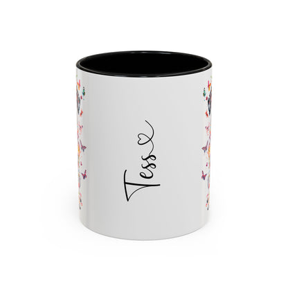 Dalmatian Personalized Colorful Accent Mugs, 11oz