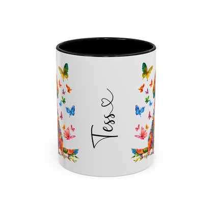 Beagle Personalized Colorful Accent Mugs, 11oz