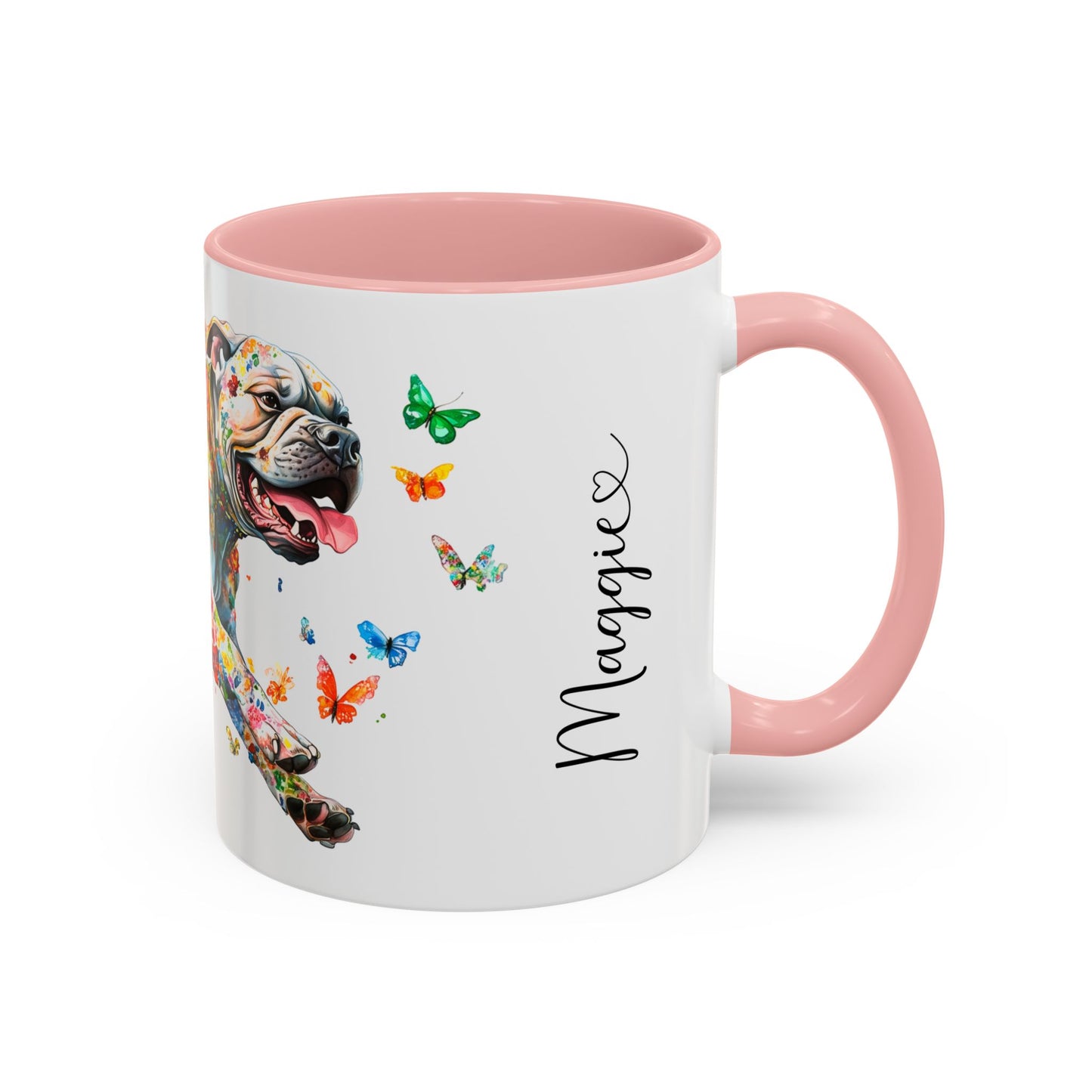 Bullmastiff #2 Personalized Colorful Accent Mugs, 11oz