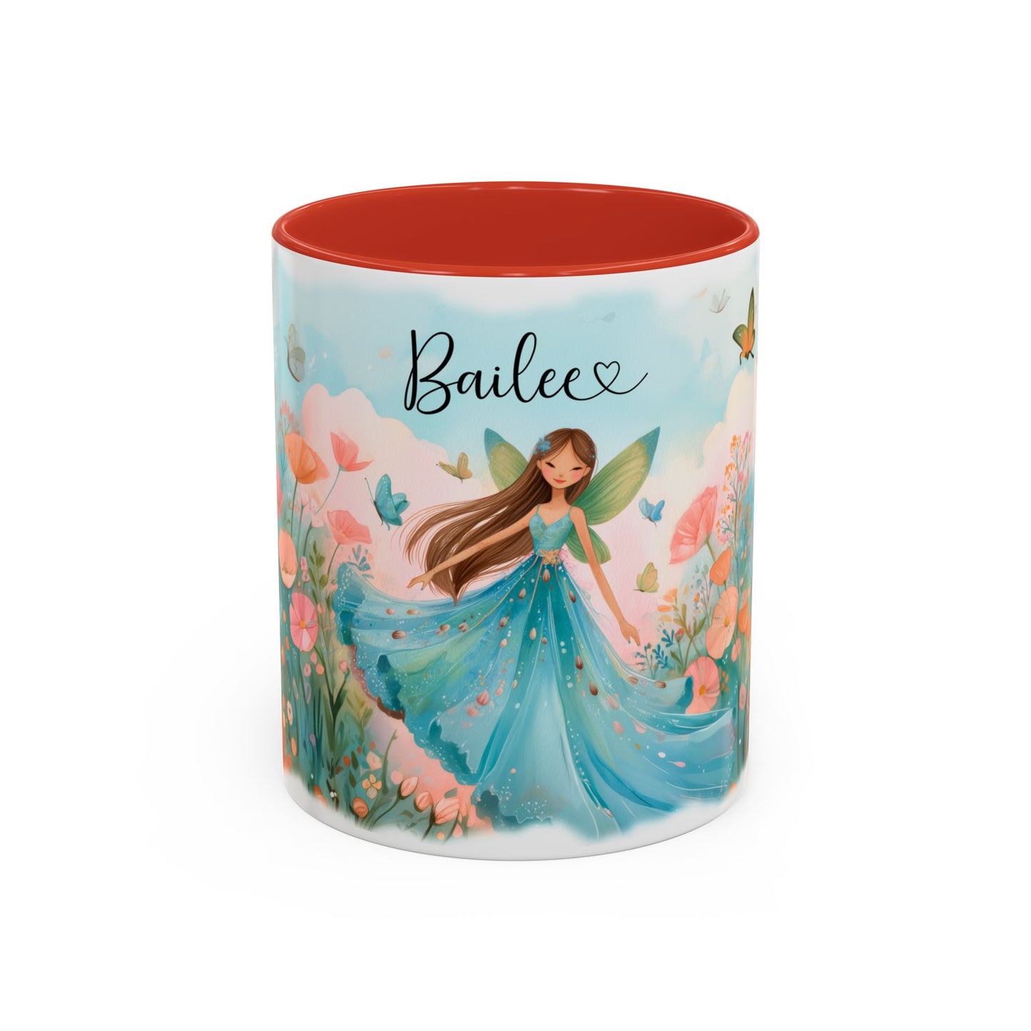 Blue Fairy Personalized Accent Mugs, 11oz