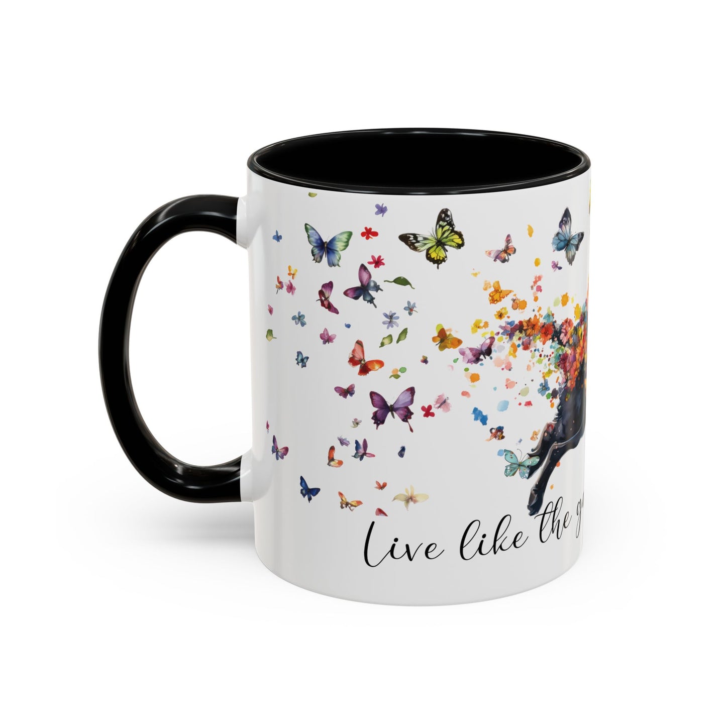 Labrador #3 “Live like the gate was left open" Accent Mugs, 11oz