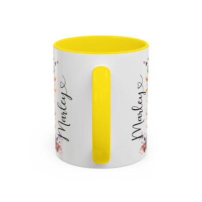 Silky Terrier #2 Personalized Accent Mugs, 11oz