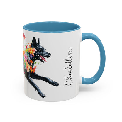 Kelpie Personalized Accent Mugs, 11oz