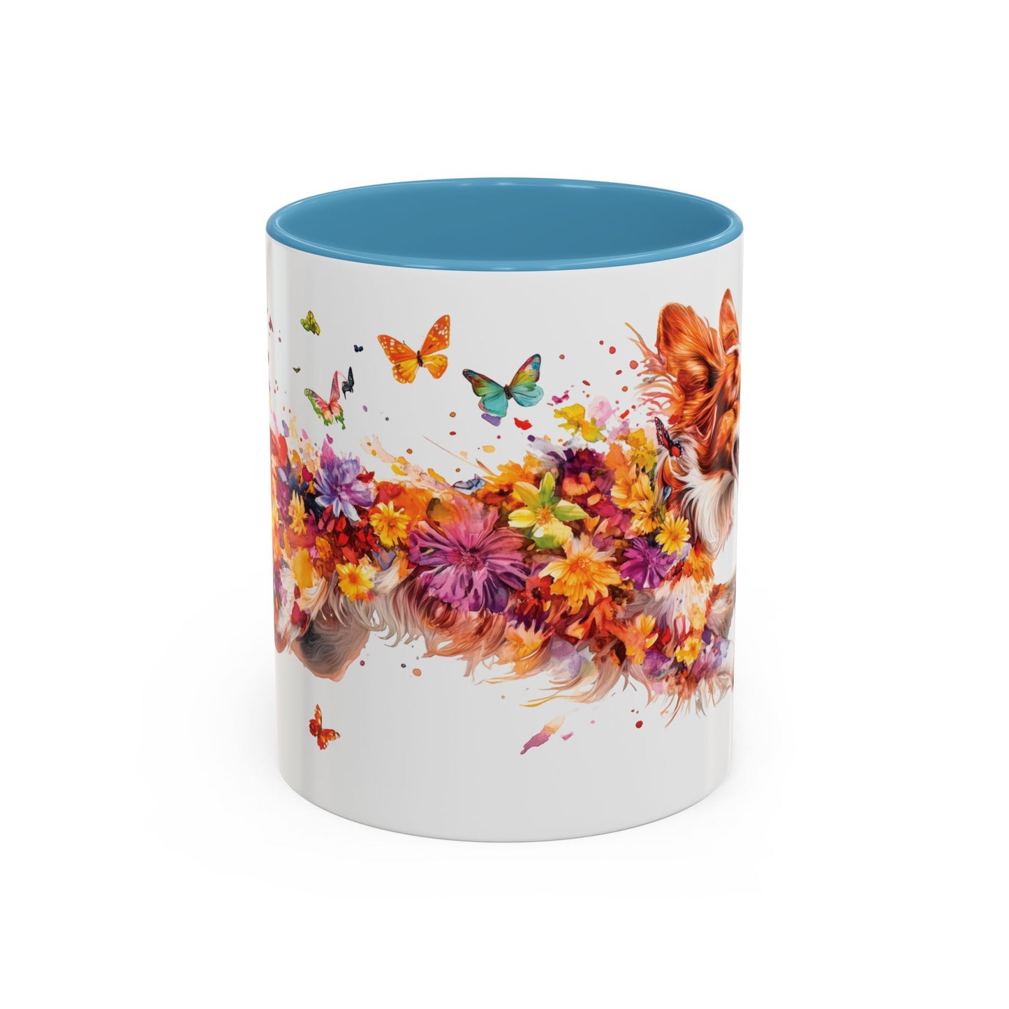 Border Collie Red Merle, Personalized Accent Mugs, 11oz