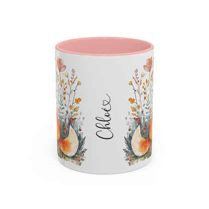 Fox #2 Personalized Accent Mugs, 11oz