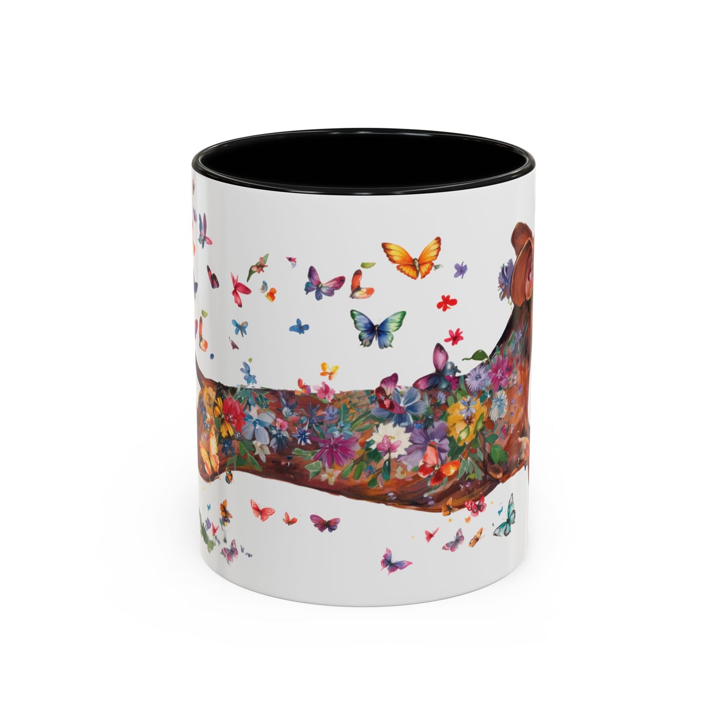Dachshund #5 Personalized Accent Mugs, 11oz