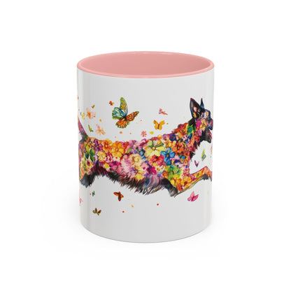 Dutch Shepherd Personalized Accent Mugs, 11oz