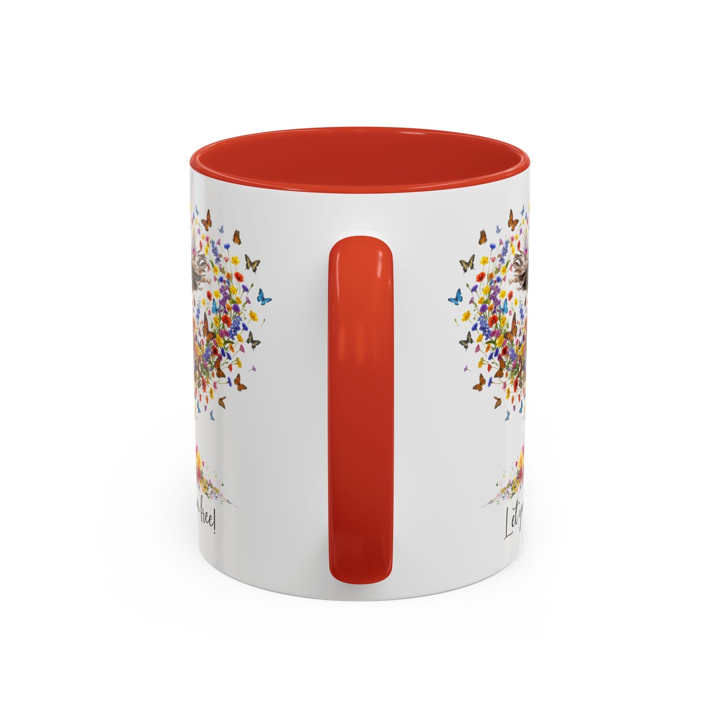 Spinone Italiano #2, Let your spirit run free, personalized colourful Mugs, 11oz