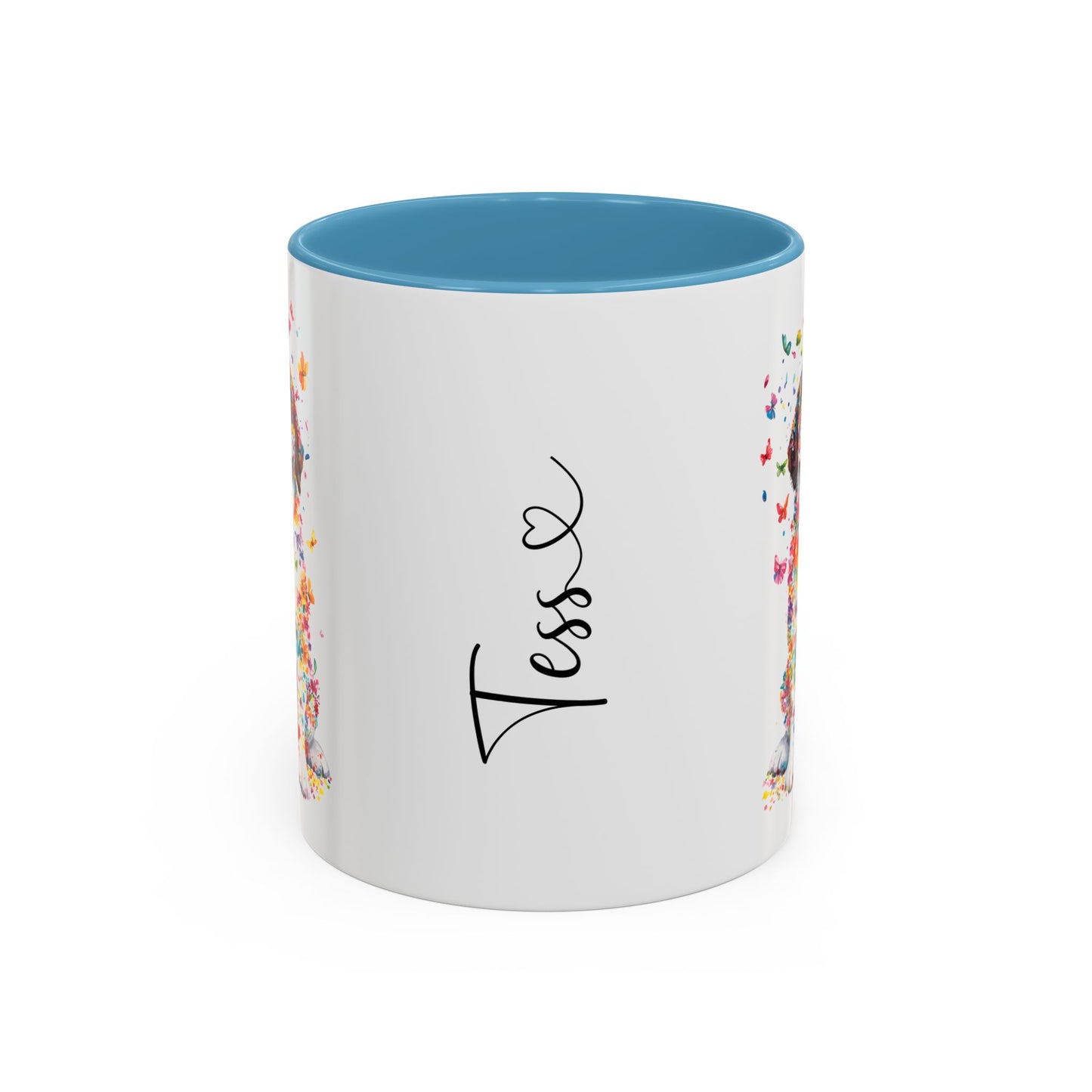 Saint Bernard Personalized Colorful Accent Mugs, 11oz