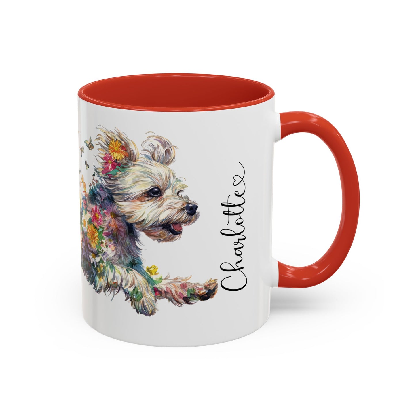 Yorkipoo #1 Personalized Accent Mugs, 11oz