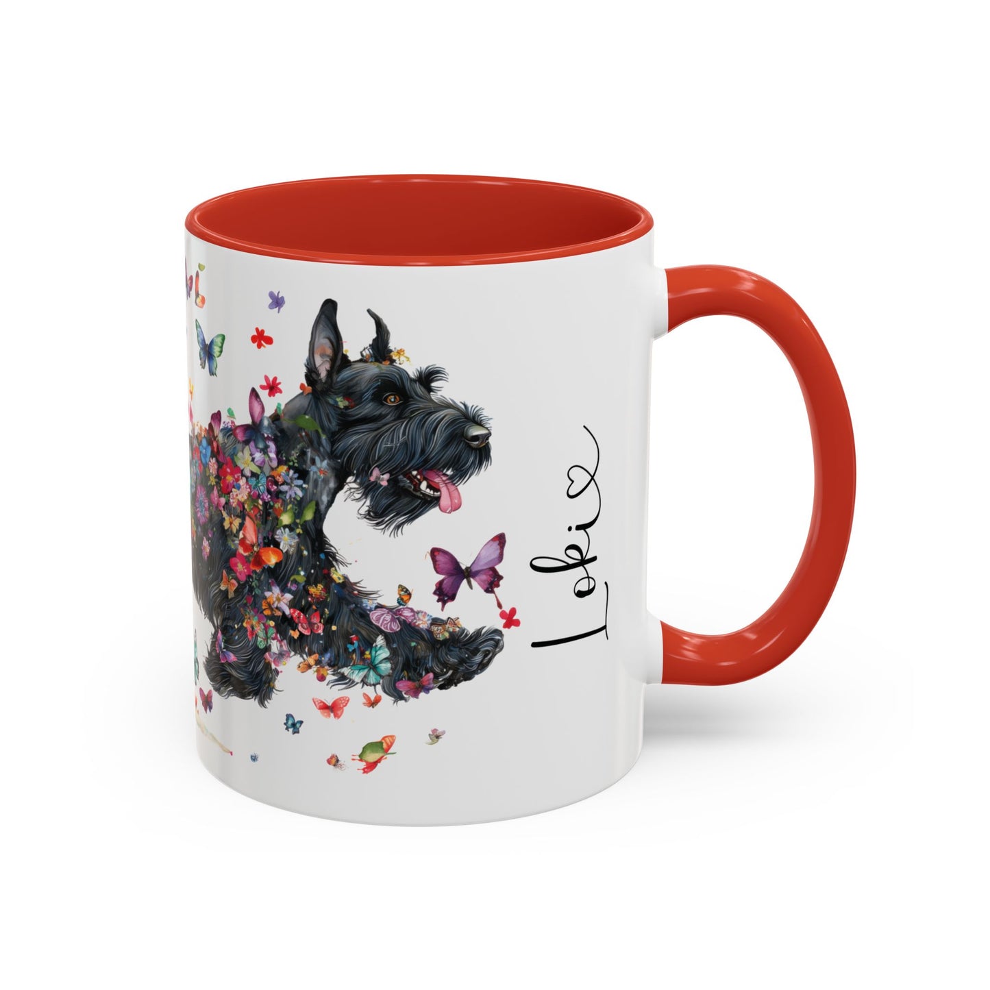 Giant Schnauzer Personalized Accent Mugs, 11oz