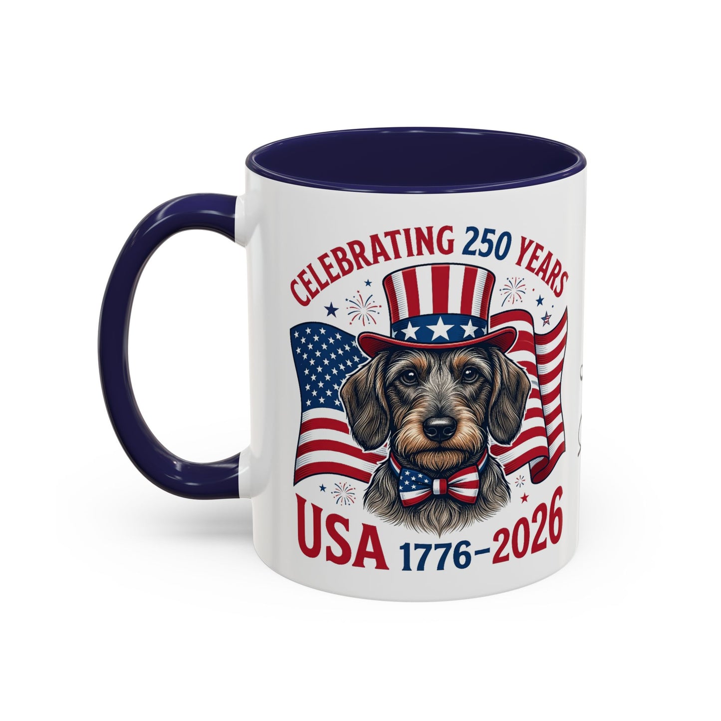 Dachshund #2 - 250th Celebration Personalised  Accent Mugs, 11oz & 15oz